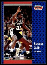 1991-92 Fleer Antoine Carr San Antonio Spurs #353