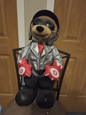 Vintage Spike Biker Pilot Dog Plush 22 Inch Animated Character Toy