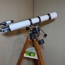 VIXEN CUSTOM 80M VINTAGE ASTRONOMICAL REFRACTOR TELESCOPE WITH TRIPOD FROM JP