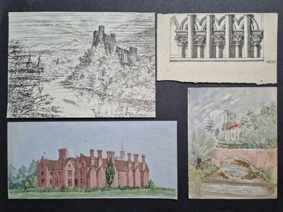 Alte Zeichnungen & Gemälde - Antikes Kunstwerk von Janet Eliza Whitaker (1857-1925) 