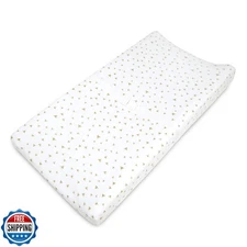 American Baby Company Printed 100% Cotton Knit Fitted Contoured C