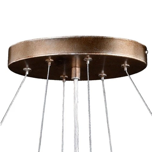 Rainier 6-Light Linear Chandelier in Glam and Waterfall Style 19 Inches Tall and - Picture 2 of 4