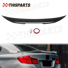 Gloss Black Rear Spoiler For 11-17 BMW 5 Series F10 535i 535d 550i M5 PSM Style