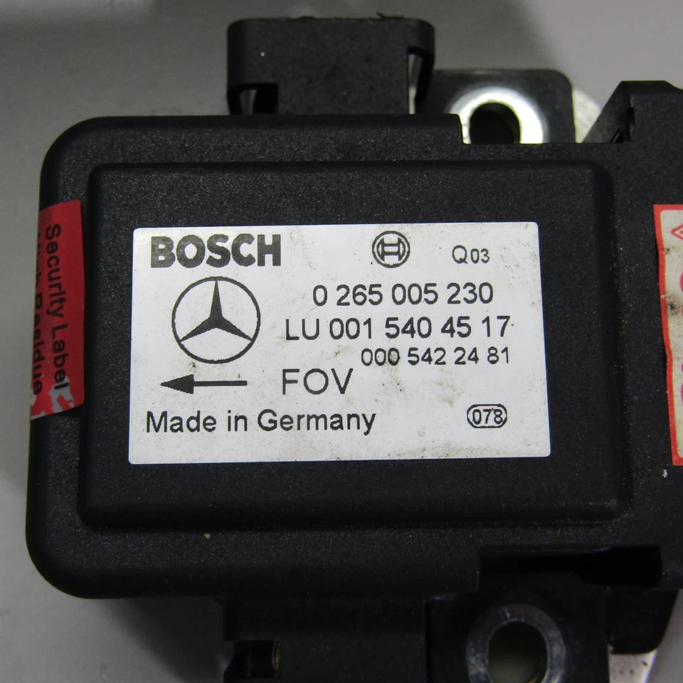 Sensor de guiñada de velocidad de giro Mercedes-Benz E320 2000-2004 0 265 005 230 probado por fabricante original Foto 2 de 4