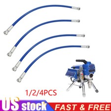 1/2/4Pcs 50cm Whip Hose Pipe for Airless Paint Sprayers Graco 390/395 / 490/495