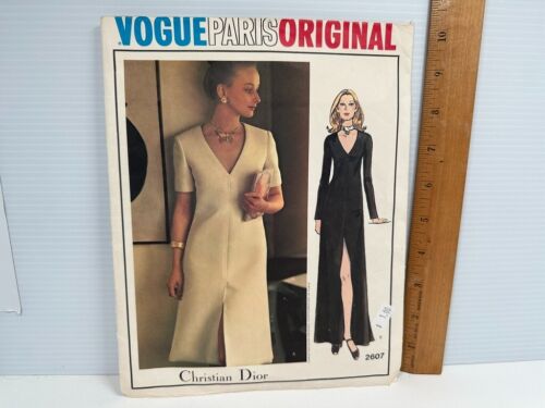 Vintage Vogue Paris Original 2607 Doir 1042 Givenchy Sewing Patterns CUT - Picture 4 of 11