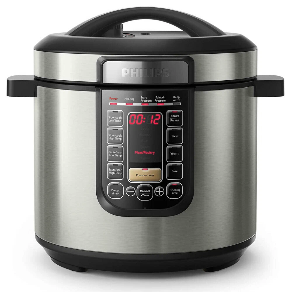 Philips HD2237/72 All in One Kitchen Multi-Cooker 6L Pressure/Slow Cooker  1300W