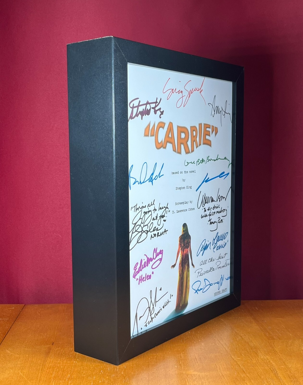 Carrie Script Writing Carrie Script Signed - Autograph Reprints - 130 Pages - Stephen King | eBay