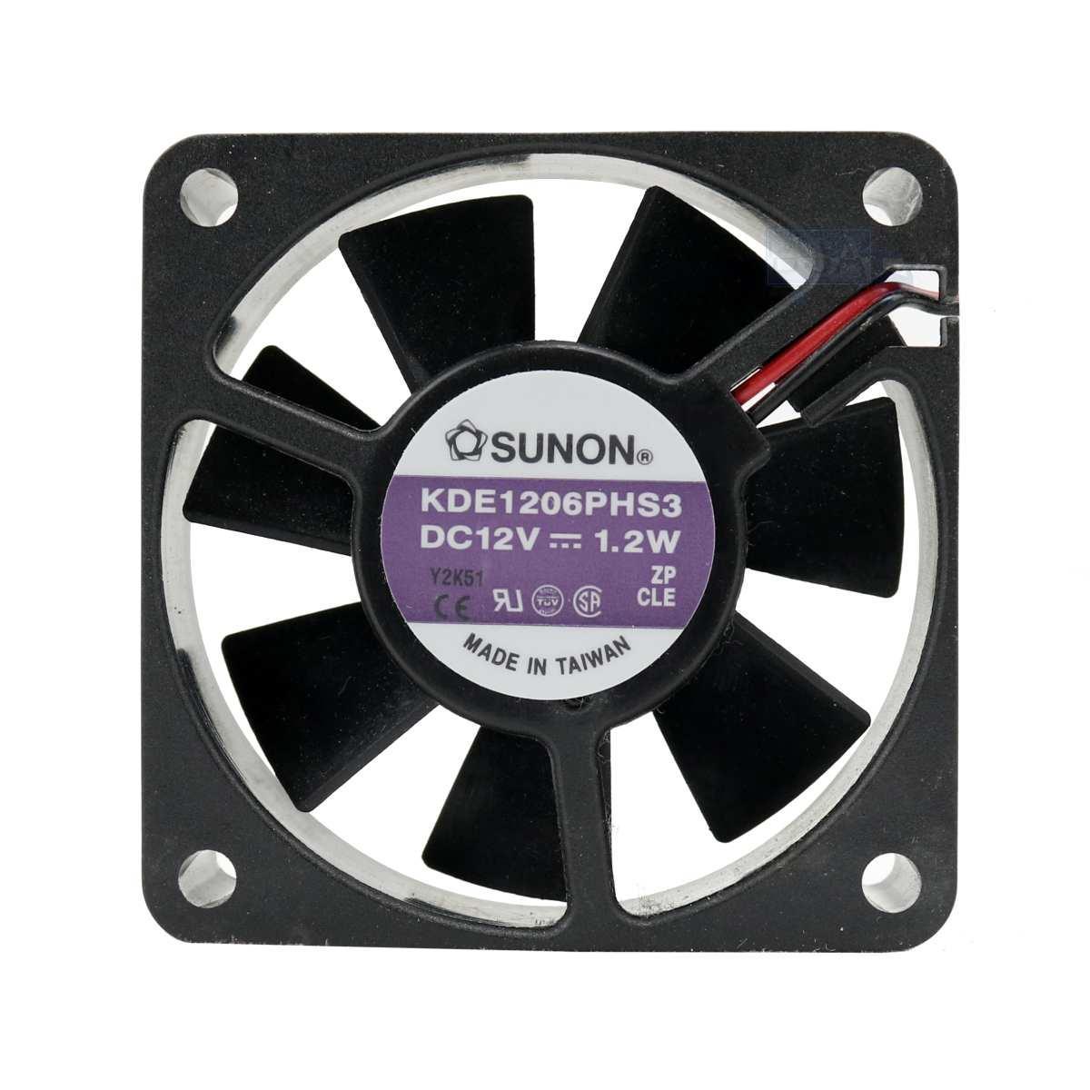Ventola 60mm 60x60x15 SUNON KDE1206PHS3 12V 1,2W DC Air Fan 6 Cm 2 Fili - Foto 9