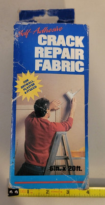 Self-Adhesive Wall Repair Fabric 6'' x 20' Fiberglass Mesh Crack Repair