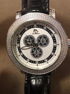 Techno Master Men's Watch TM-2132 - Black White Silver Dial