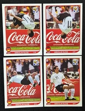 Panini World Cup 2010 Coca-Cola Sticker Goal Cheer Image By Miroslav Klose All 4 Stickers