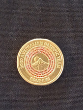 2020 $2 RED TOKYO OLYMPIC GAMES COURAGE AUSTRALIAN COLOURED COIN CIRC