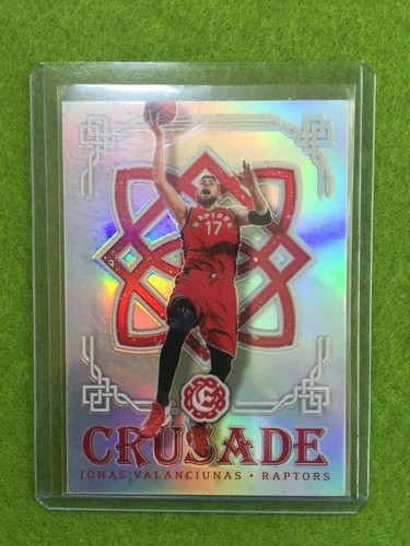 JONAS VALANCIUNAS RAPTORS REFRACTOR 2016-17 Excalibur Crusade Silver SP PRIZM#77 - Picture 3 of 12