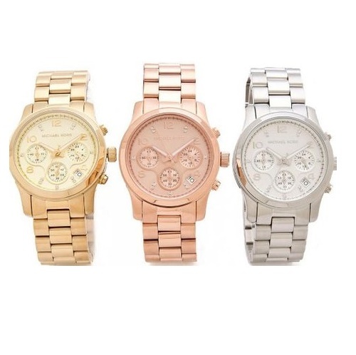 NEW MICHAEL KORS RUNWAY COLLECTION GOLD,ROSE GOLD,SILVER  display picture 2