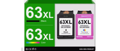 63XL Ink Cartridge - Combo Pack 1 Black 1 Tricolor