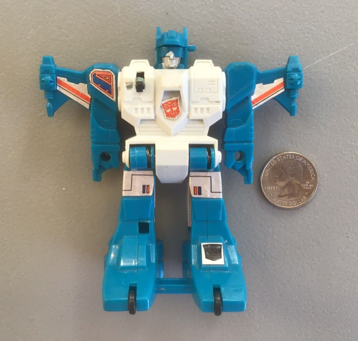 Vintage Takara 1984 Hasbro G1 Transformers Blue White Topspin