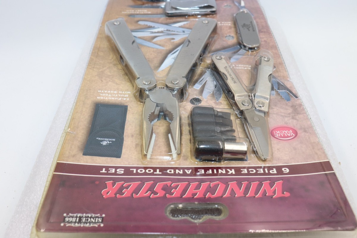 Winchester　2つセット新品・未使用品✨ステンレス包丁差し✨ Winchester 6 Piece Knife and Tool Set With Sheath for sale