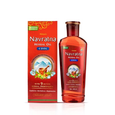 Himani Navratna Oil With 9 Natural Ayurveda Herbal Amla,Bhringra, Navratna,200ml