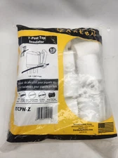 Zareba ITCPW-Z T-Post Safety Cap and Insulator, White, 10 per Bag