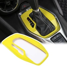 Yellow Gear Shift Panel Panel Decor Trim Cover Bezels for Chevrolet Camaro 2017+