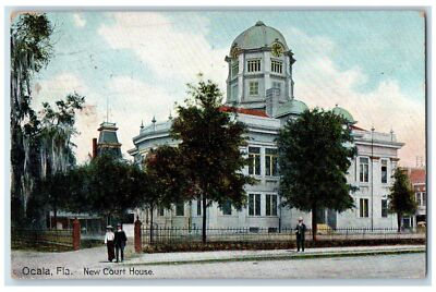 #ad #ad 1911 New Court House Exterior Roadside Ocala Florida FL Posted Vintage Postcard $13.48