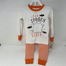 Halloween Pajama Set NWT Size 12M TOO SPOOKY TO SLEEP Carter's