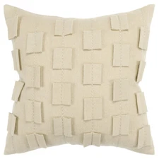 Rizzy White Transitional Dimensions Repeated Throw Pillow Geometric T16966