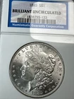 1885 Morgan Silver Dollar NGC Brilliant Uncirculated