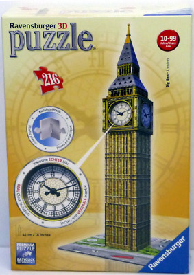 Ravensburger 3D Puzzle  -  Big Ben mit Uhr  -  NEU&OVP  -  216 Teile