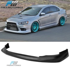 Fit 08-15 Mitsubishi Lancer EVO 10 X PU Front Bumper Lip Spoiler V Style