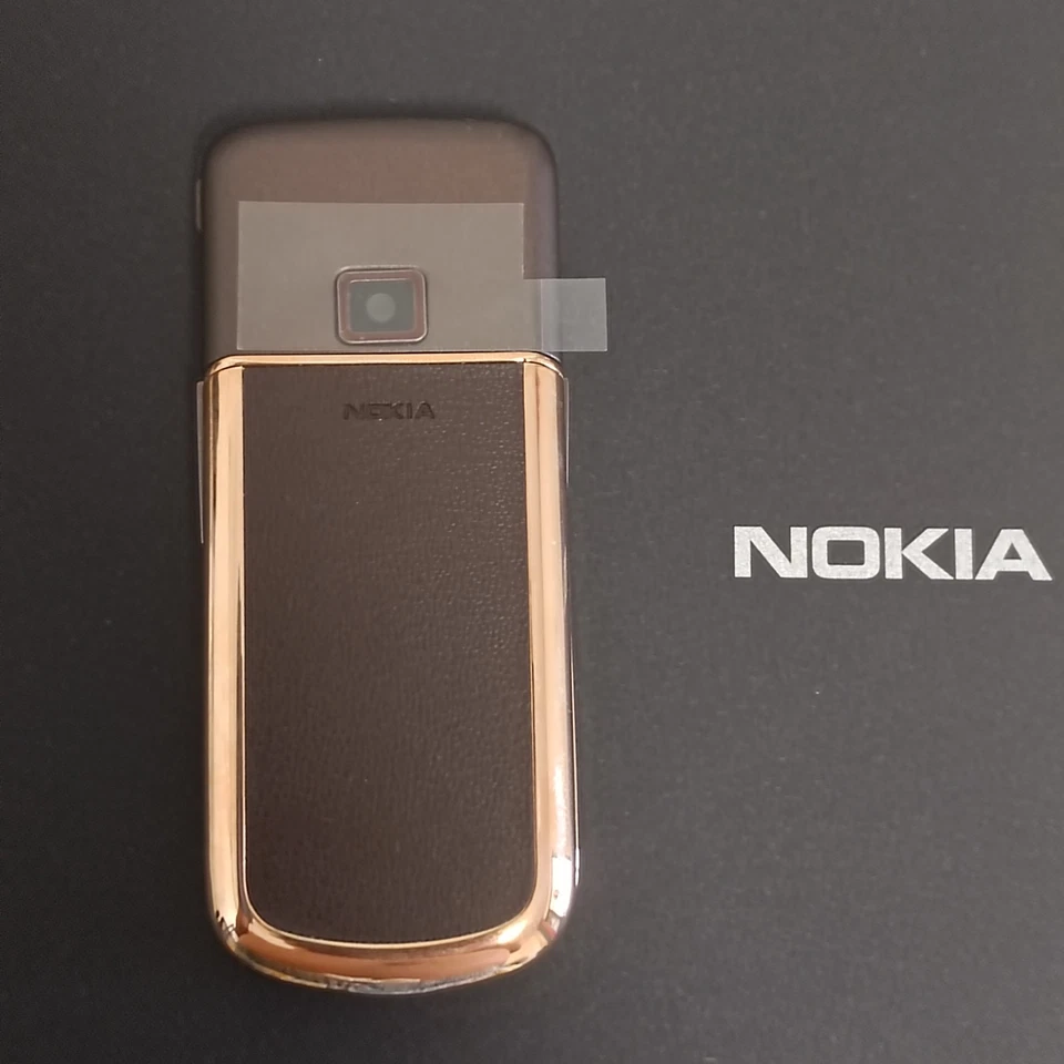 RARO NOKIA 8800e Zafiro Arte Marrón Oro Rosa Carcasa Repuesto Fundas Estuches Foto 3 de 4