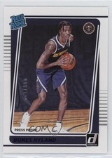 2021 Panini Donruss Rated Rookie Purple Press Proof 16/199 Bones Hyland #244 0b5