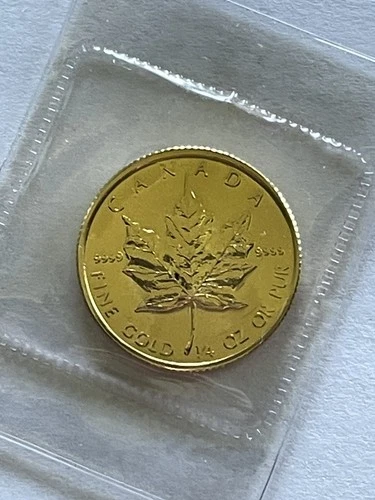 Photo of a 1988 Canadian Gold Maple Leaf 1/4 oz from an eBay listing that sold on Jun 20, 2026