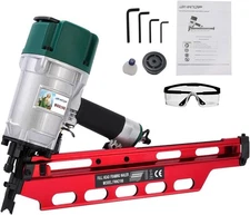 BHTOP Mexican Style 9021NS Framing Nailer 21 Degree 3-1/2 with Depth Adjustme...