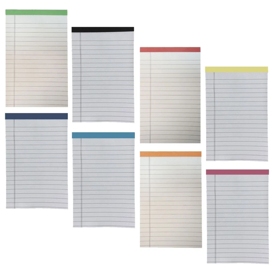  8PCS Note Pads: A6 Legal Pads - College Ruled Writing Notepad Lined Paper - Image 3 of 4