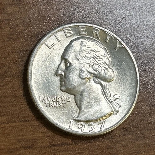 1937-D Washington Silver Quarter Choice BU Uncirculated