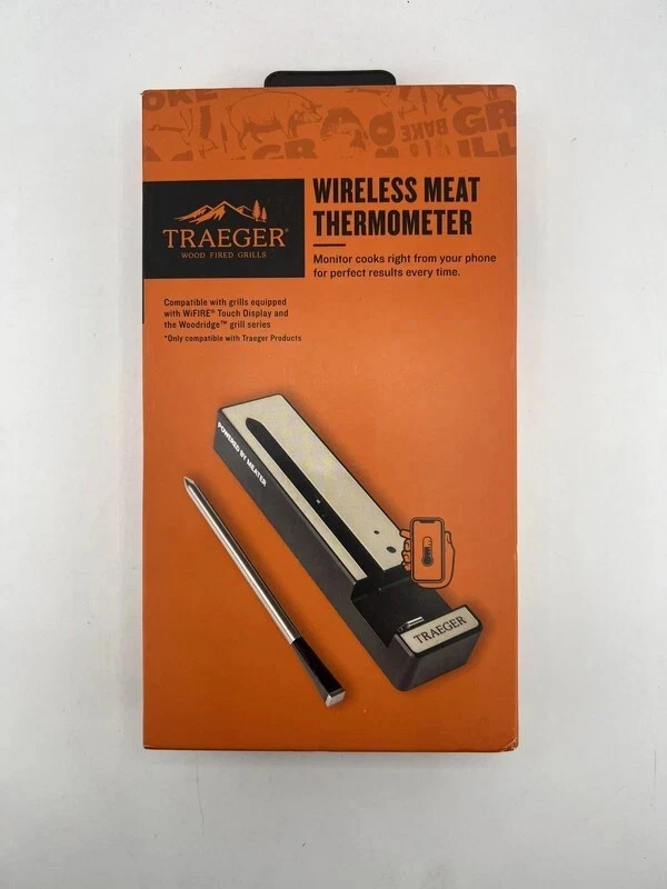TRAGER WIRELESS MEAT THERMOMETER WIFI COMPATIBLE GRILL BAC785