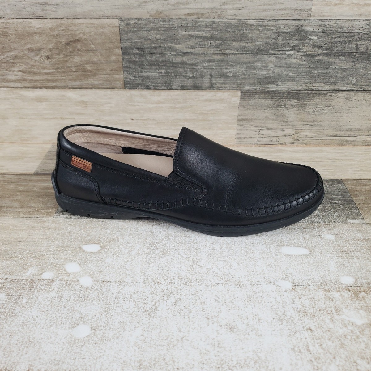 Pikolinos Marbella Womens Loafers Sz 11 Black Leather Slip  display picture 2