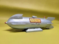 VINTAGE 1950s DURO MERCURY ROCKET BANK - COLUMBUS OHIO - (No Cover or Key)