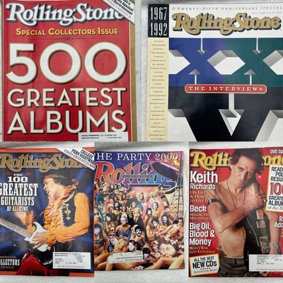 92' Rolling Stone XXV, Greatest Guitarists, Keith Richards, 500 Lot 5 Magazines