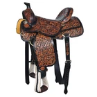 BH 16 In Hilason Western Horse Saddle American Leather Ranch Roping Cowboy