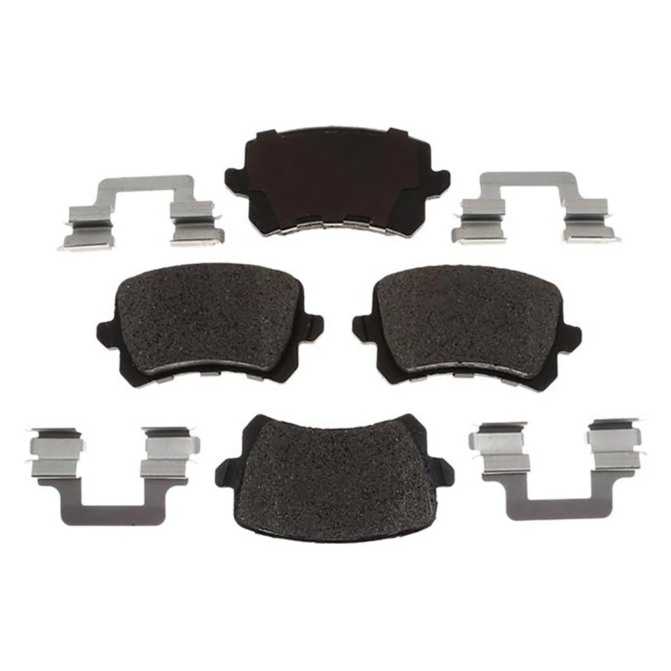 Kit de rotores de freno traseros + pastillas de cerámica y herrajes para Volkswagen Tiguan 2012-2017 Foto 2 de 4