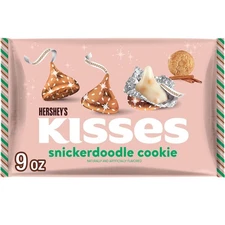 HERSHEY'S KISSES Snickerdoodle Cookie Flavored, Christmas 9 Ounce (Pack of 1) 