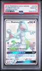 2019 Pokemon Sun & Moon Hidden Fates Mewtwo GX PSA 10 #SV59/SV94