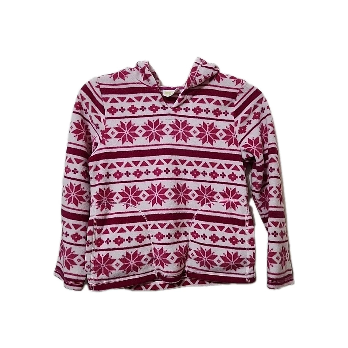 Sweat à Capuche Zippé Crazy 8 – Fille 7-8 Ans – Polaire Douce – Cœurs – Blanc/rose/gris