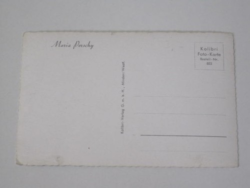 Filmstar-Fotopostkarte: Maria Perschy (Kolibri-Verlag Nr. 853) - Picture 2 of 2