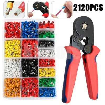 Crimpzange Aderendhülsenzange Presszange 2120 teilig Set 0,25-10mm² Kabelschuhe