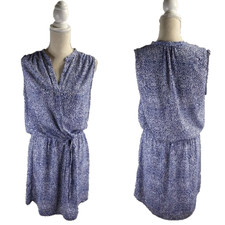 Hilary Radley Blue White Shirt Dress Size 8
