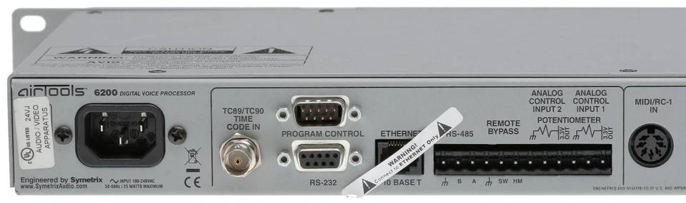 Airtools Symetrix 6200 Digital Mic Preamplifier Voice Speech Processor Voiceover - Image 4 of 4